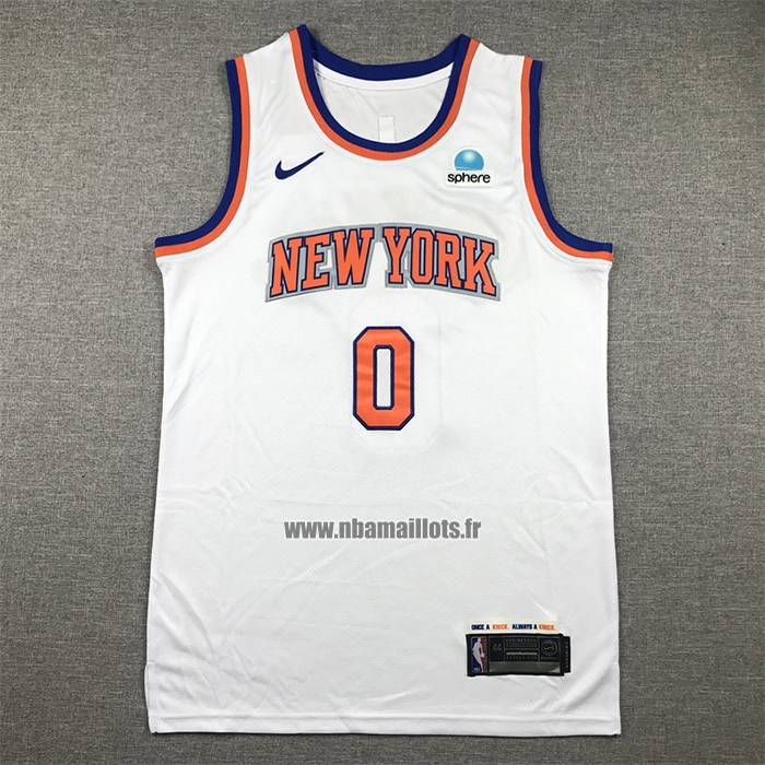 Maillot New York Knicks Donte Divincenzo NO 0 Association Blanc